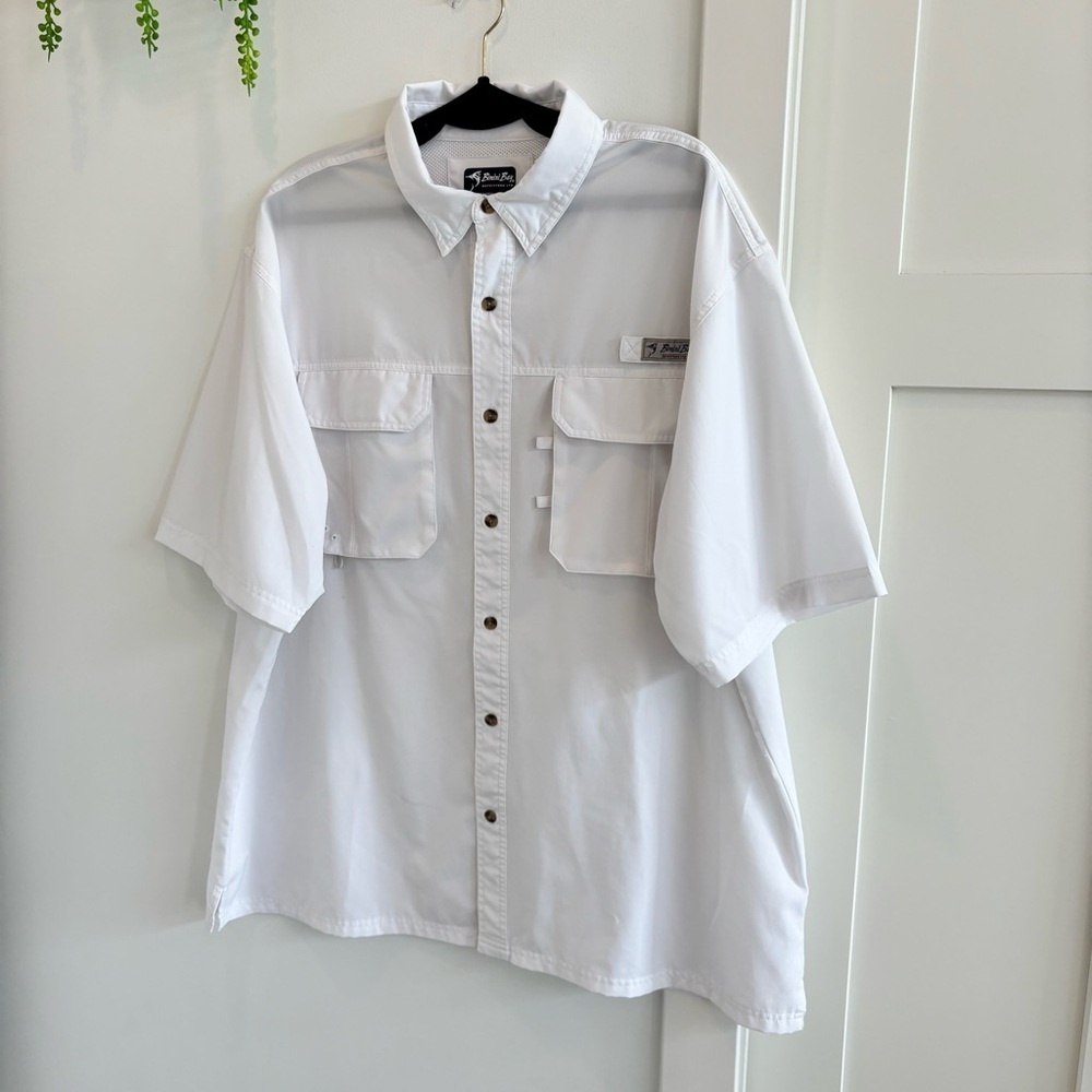 Bimini Bay Men's Fishing Boating Short Sleeve Button Down Shirt Wicking Size 2XL - Picture 2 of 12